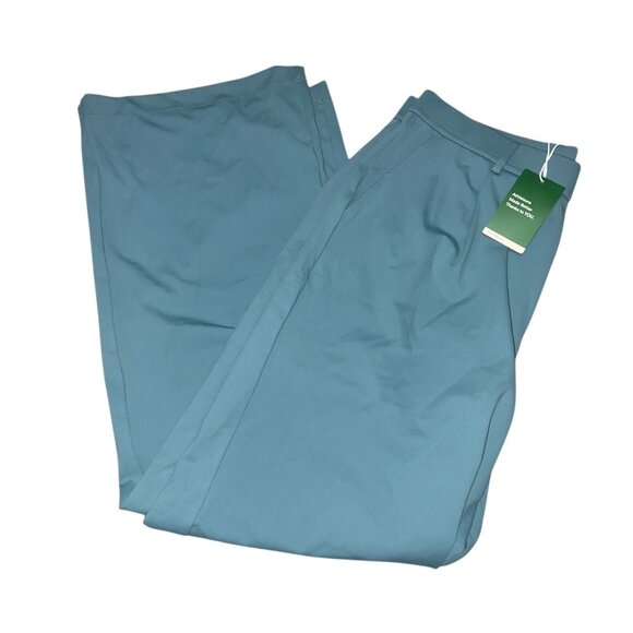 Halara High Waisted Plicated Side Pocket Straight Leg Work Pants Sz XL Tall Wome - Picture 10 of 10